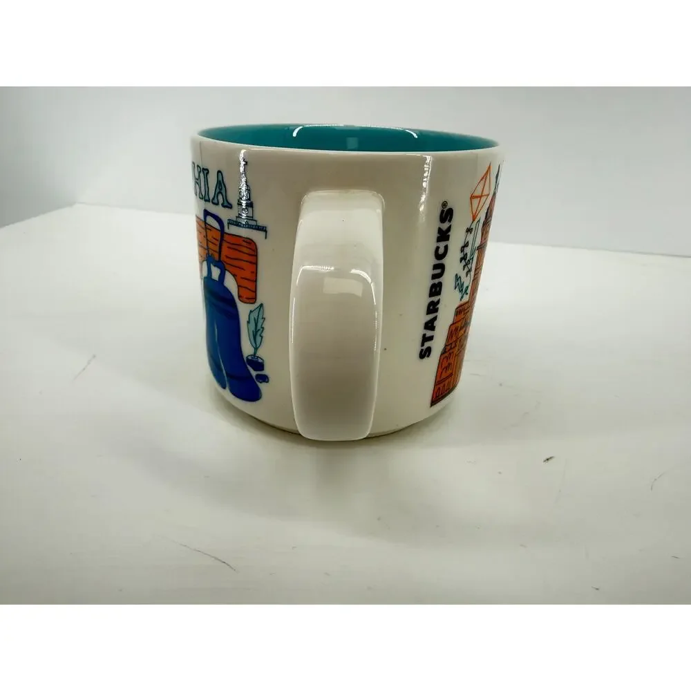 Starbucks Philadelphia Been There Series Coffee Mug Liberty Bell Travel 14 Oz